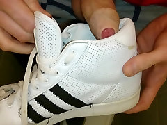 Cum on Adidas mids Neo and Dakota - shadowlynn stover private shoeplay