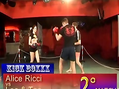 un tris di orgasmi sul ring