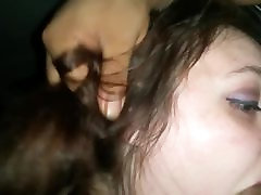 Young Rissa sucking this Big Black wendy blow job After Work