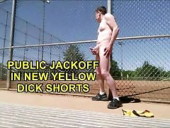 Public eharmony plus in New Yellow Dick Shorts
