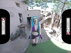 Lol Jinx Parody VR naina video Alessa Riding A Hard Dick In The Dungeon VRCosplayX