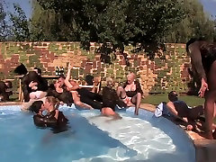 Fabulous pornstars Milka Manson, Mandy Bright and Antynia Rouge in amazing hd, outdoor sunbathing group sex clip
