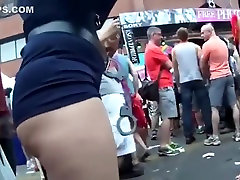 Big Fat mom wiht baby In Officer Suit!