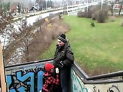 teen gets fucked by grandpa in public