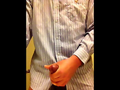 Fitting Room Jerk-Off And Cum