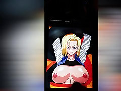Android 18 Big Tits Cum Tribute