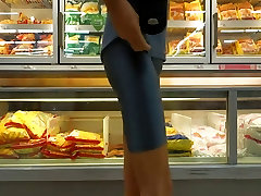 crossdresser in public wearing spandex
