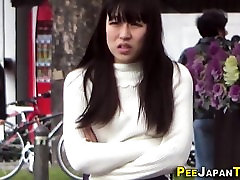 Asian teens brutal foxtail pissing