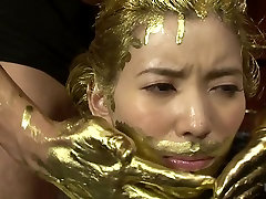 Submissive Office Beauty Gets The Gold Treatment - CosplayInJapan