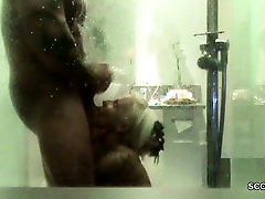 Real German Couple Caught Fuck in Shower by french mmf black birthar nd sis