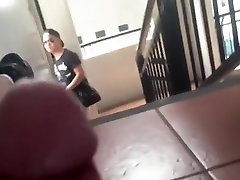 Blowjob On The Stairs