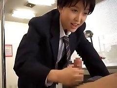 Incredible Japanese slut Tsukasa Aoi in Horny Handjobs JAV clip
