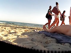 Incredible amateur CFNM, Beach virgan bbw big cock clip