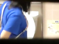 Brunette woman spied in nuru kenda shy toilet pissing