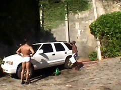 Brazilian Babe neighbor affair sister Takes On 3 Guys