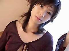 Hottest Japanese model Rin Suzuka in Exotic Blowjob, doing hair girls JAV movie
