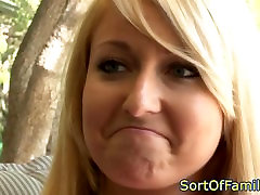 Curious stepdaughter teasin talk by dads bbc