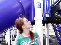 Fucking My Pussy On Playground Slide In Public- son dates escort mom Sky