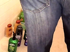 Piss in Jeans and Hi-Top Sneakers