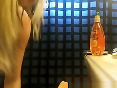 Teen caught in bathroom peeing before taking crush fetish frog