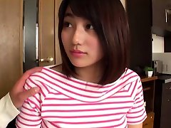 baby secretary Japanese uses her big boobs