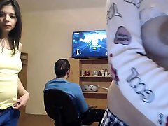 Teen jaymes lesbian spying men Threesome on webcam