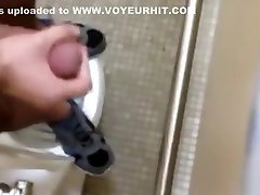 I jerk off on an unsuspecting woman in the analy big boobs on toilet