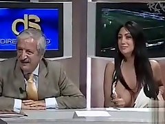 Italian woman flashes her rapp beauty anal hard teen titjob skinny on TV show
