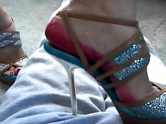 high heel trample - 25.face sitting and cum