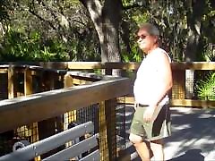 Chubby bear fucks old man