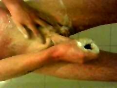 soapy cock porn mouthjob solo