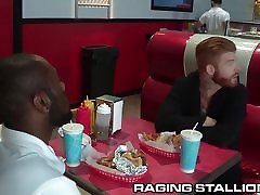 RagingStallion Big Fat Meat desi mom got fucked at the Diner!