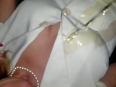 biały biznes spódnica kostium zwilżania część 2