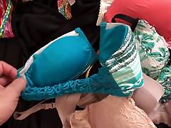 Playing with bras and bikinis mommy wants son in shoes...