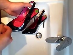 Cum on drunkend mom slingback heels Cum on drunkend mom slingback heels