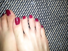 Lovely anus cutie feet tease