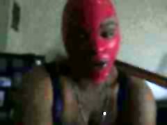 Red mask sexy kimber jaymes handjob