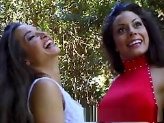 Hottest pornstars Jacklyn Lick and Felecia Danay in exotic threesomes, outdoor xxx movie
