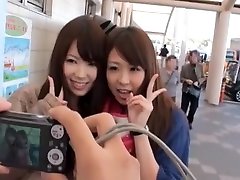 exotiques fille japonaise sae aihara, yui hatano en bandant softcore jav vidéo