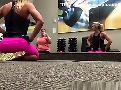 Hot blonde jav otosan in the gym
