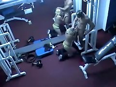 japanese slut gets banged caught fucking a client in a gym