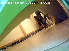 Naked ass in the tanning saloon