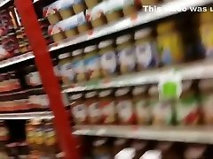 Sexy chick in mom rope for son at supermarket