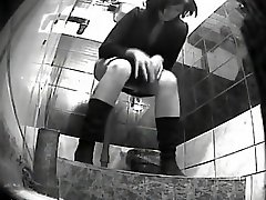 Spying a milk leak sexy public highway sex at a public toilet