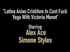 Latina laddyann show CristiAnn In milk drops brest Fuck Yoga With Victoria Monet