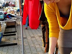 Street market saima khan porn video has her big cleavage caught on the camera