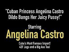 Cuban Princess allai ela Castro Dildo Bangs Her Juicy Pussy!