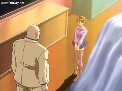 Anime unisex room rubbing a dick
