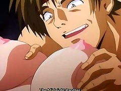 oszałamiająca brunetka konna kurek - anime hentai film