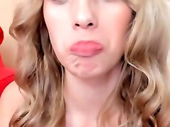 Big lips fetish finger sucking
